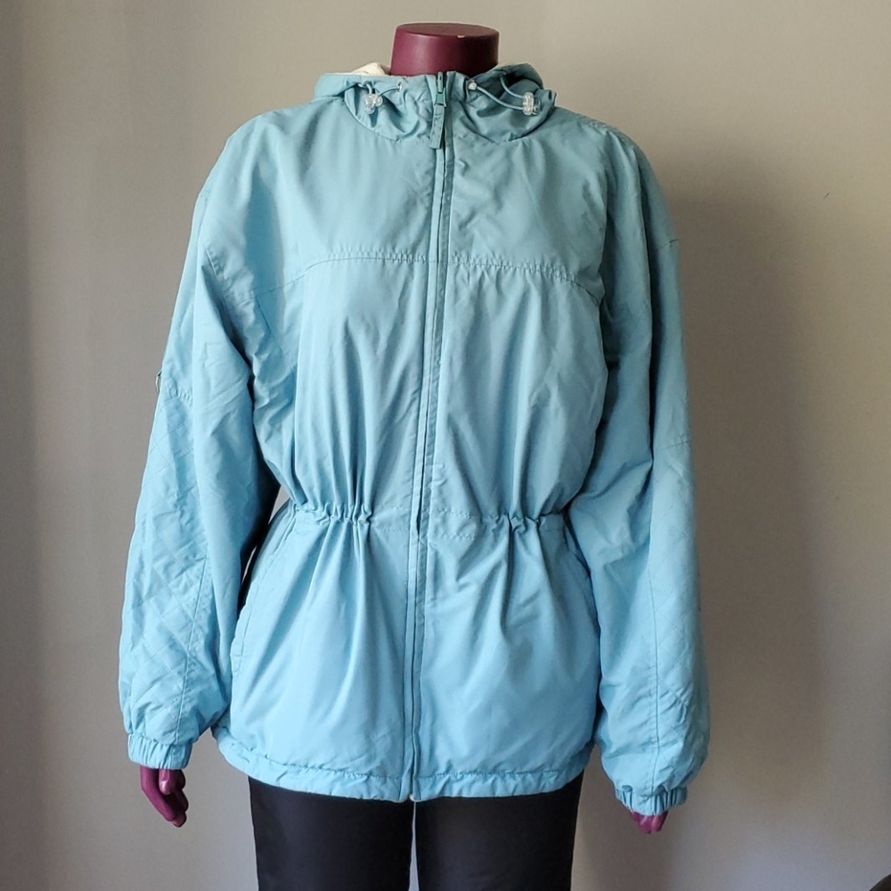 Baby Blue Puffer Jacket (fleece Filling)